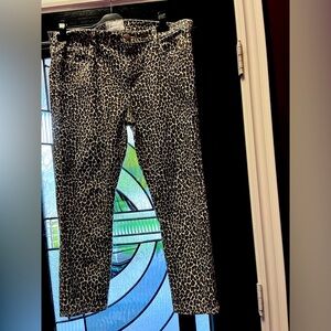 Current and Elliott Leopard Print Jean size 31